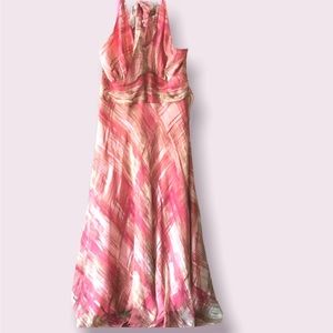 Jonathan Martin halter dress smocked back size 10